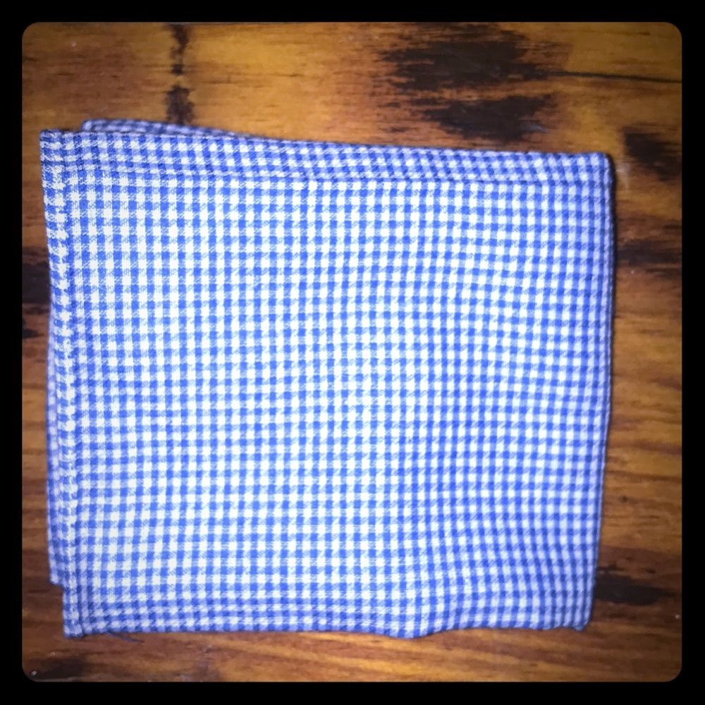 JCrew Gingham Pocket Square